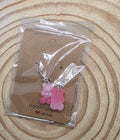Pink Bear Hook Earrings